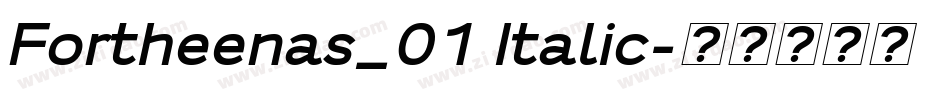 Fortheenas_01 Italic字体转换